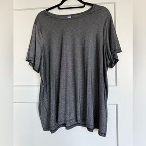Old Navy Black and Silver Shimmery Luxe Tee